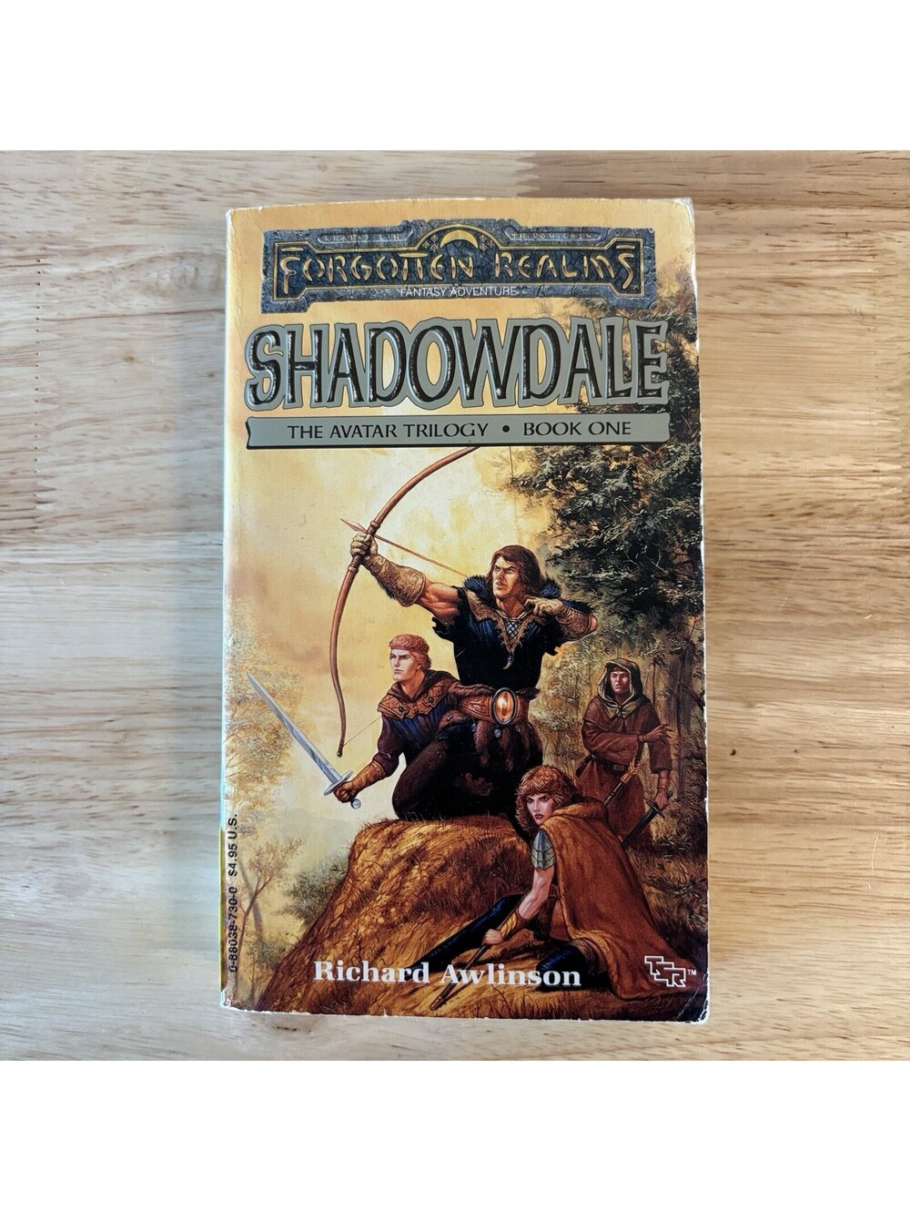1989 TSR - Forgotten Realms Shadowdale Book 1 by Richard Awlinson Paperback Book